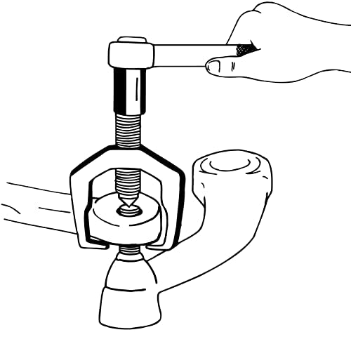 Tie Rod End Pitman Arm Puller Remover, Universal 2 - Jaw Auto Repair Tool, 34mm Opening Chrome Vanadium Steel Pitman Arm Separator for Cars and Light Trucks