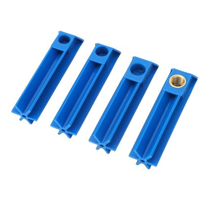 4PCS Fuel Injector Nozzle Flush Cleaner Adapter Universal Cleaning Tool Kit Set for Car Motorcycle