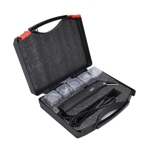 Plastic Welding Kit 5-in-1 Multi-Function Heat Gun for Cutting Shaping Automotive Bumper Repair Home DIY Projects Car Restoration Professionals and Enthusiasts - color: Black