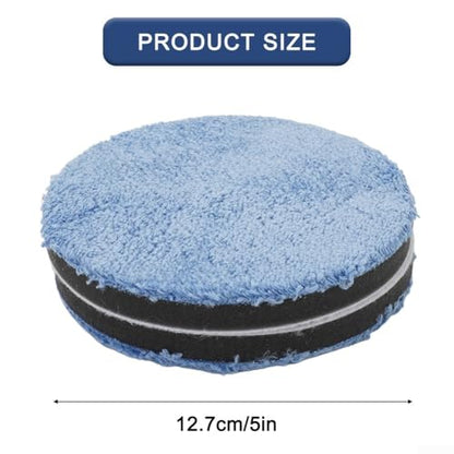 Microfiber Polishing and Buffing Pads Set, 2 Pack, Foam Core for Car Polisher, Wax and Paint Care, 3/4/5/6/7 Inch Sizes(6inch) - size: 6inch