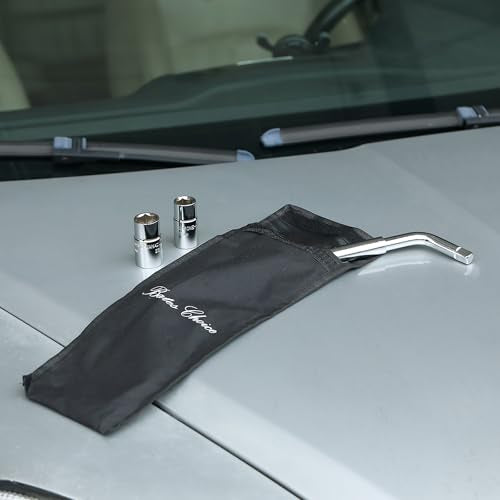 Bates Telescoping Lug Wrench - 1/2 Drive With 17/19mm and 21/23mm Sockets - Tire Iron and Nut Removal Tool