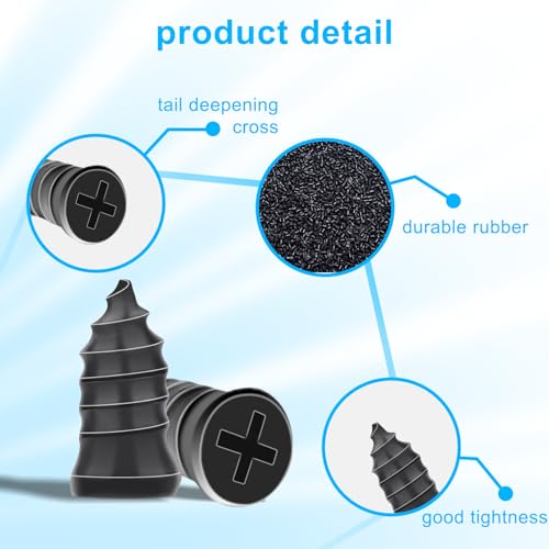 36Pcs Spiral Tire Repair Rubber Studs, Vacuum Tyre Plug Repair Kit for Motorcycle Truck Tractor