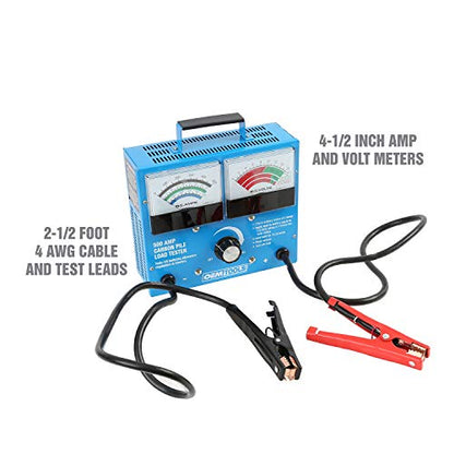 OEMTOOLS 24336 500 Amp 12V Battery Load Tester, Battery Voltage Meter, Regulator and Alternator Load Tester, Variable Voltage Battery Load Tester - style: 500 Amp Battery Load Tester