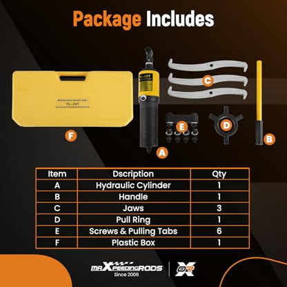 maXpeedingrods 20T Hydraulic Gear Puller, Hydraulic Wheel Bearing Puller Kit, 2 or 3 Jaws Puller, Bearing Hub Separator, Heavy Duty Hydraulic Puller Separator Tool - style: 2 or 3 Jaws
