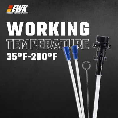 EWK 3-Piece Oil Extractor Tube Hose Set, Replacement Extension Hoses for 6.5L 10.5L 15L Pneumatic and Manual Vacuum Fluid Extractor Pumps for Engine Oil, Transmission Fluid, and Fluid Change Service - style: 3 Pcs set for 6.5L, 10.5L, 15L