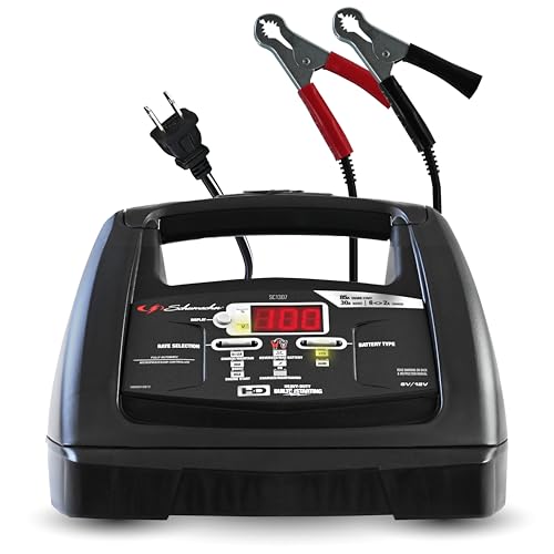 Schumacher Electric 6A Car Battery Charger and 85A Engine Starter, 6-in-1 Solution, Maintainer, 30A Boost, for 6V/12V Power Sport, Automotive, and Marine Batteries, SC1307