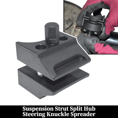 9pcs Strut Nut Socket Suspension Strut Spreader Socket Tool Kit | Shock Absorber Tool 16mm 18mm 19mm 21mm 22mm 24mm with 12 Point 1/2" Drive, Suspension Strut Split Hub/Knuckle Spreader Tool - size: 9pcs