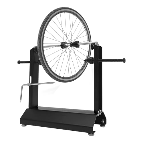 Motorcycle Wheel Balancer & Truing Stand, 2-in-1 Heavy Duty Tire Rim Spin Balancing Static Truing Stand, Portable Wheel Alignment & Tire Balancing Tool for Most Motorcycles, Sport Dirt Bikes