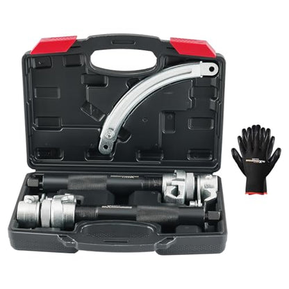 maXpeedingrods 2Pcs Coil Spring Compressor Tool, Heavy Duty Macpherson Strut Spring Compressor Set with Safety Jaws and Holder, Strut Remover Installer Tool for Shock Absorber, Max Load 2645 LB - size: 11 inch