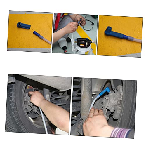 SUPVOX Brake Fluid Replace Tool Kit 16Pcs Car Brake Bleeder Vacuum Pump Fittings Connectors for Quick Oil Air Exchange Automotive System