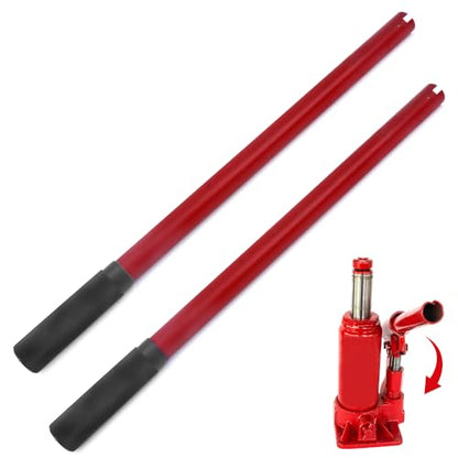 2 Pack Heavy Duty Hydraulic Bottle Jack Handle for 20-32 Ton, Replacement Lever Pole with Anti-Slip Grip Sleeve