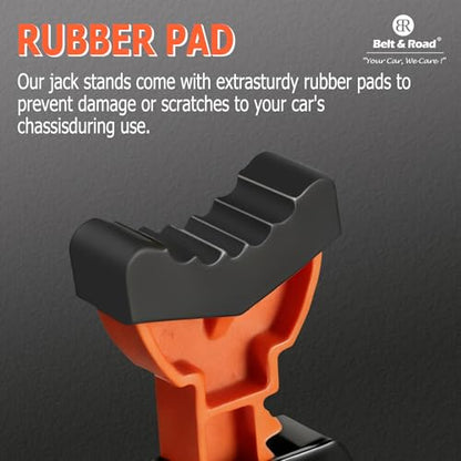 Jack Stands, 3 Ton (6,600 lbs) Extra Tall Heavy Duty Car Jack Stand