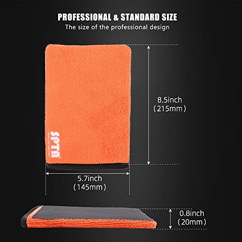 SPTA Clay Mitt, Medium Grade Clay Bar Infused Mitt, Synthetic Clay Glove, Car Detailing Glove Quickly Removes Debris,Embedded Contaminants,Tree Sap & Brake Dust from Your Paint,Glass,Wheels, & More - color: Clay Mitt