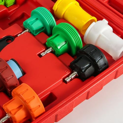Radiator Pressure Tester Quick Test Vacuum Refill | Leak Tester Vacuum Coolant Fill Kit for Vehicle Truck RV Water Tank Engine Hydraulic
