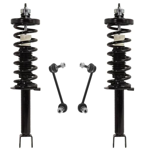 Detroit Axle - 4pc Rear Struts Sway Bars for 2013-2017 Honda Accord, Quick Install Ready Struts & Coil Spring Sway Bar End Links 2014 2015 2016 Replacement Suspension Kit Shocks Assembly - size: 4QS50145/ sway kit
