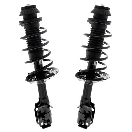 Detroit Axle - Front Struts for 2015 2016 2017 2018 2019 Honda Fit, Complete Strut with Coil Spring Quick Install Ready Replacement Suspension Struts Shocks Assembly - size: SR4551_SR4552/Pair