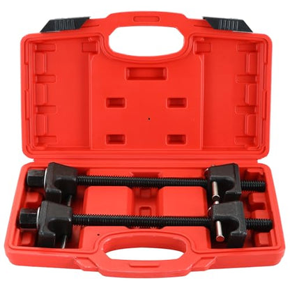 Macpherson Strut Spring Compressor Tool Kit | Heavy Duty Dual Coil Spring Compressor with Locking Pins, 13/16” Socket 1/2" Drive, 11.5" Range, Set of 2 for Suspension Work