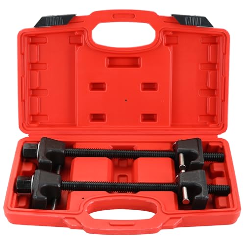 Macpherson Strut Spring Compressor Tool Kit | Heavy Duty Dual Coil Spring Compressor with Locking Pins, 13/16” Socket 1/2" Drive, 11.5" Range, Set of 2 for Suspension Work