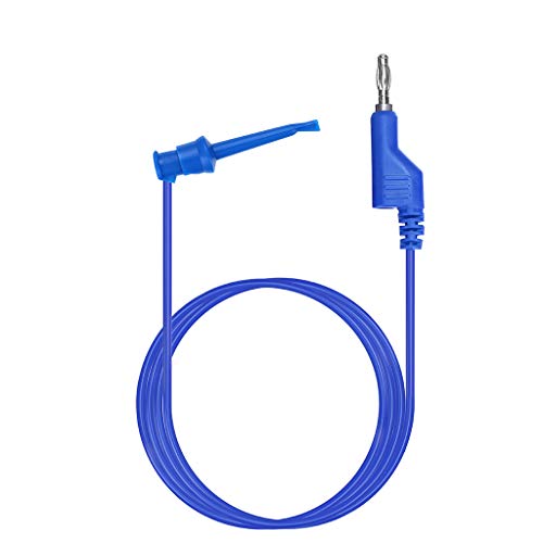 Sumnacon 39 Inch Multimeter Test Lead Set - 5 Pcs Stackable Banana Plug to Test Hook Wire Cable Kit with Protective, Flexible Wire Leads for Electrical Testing 500V/5A | Multimeter 500V/5A Test Lead Set, Flexible Wire Leads for Electrical Testing,39 Inch