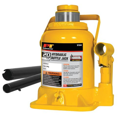 Performance Tool W1644 20 Ton (40,000 lbs.) Heavy Duty Shorty Bottle Jack - size: 20-Ton - Shorty