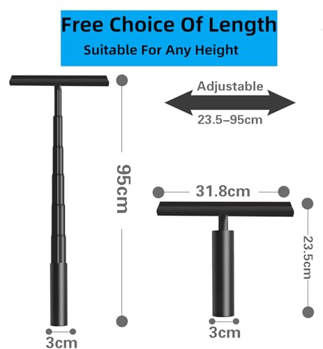 Extendable Shower Squeegee for Glass Doors, Shower Cubicle Squeegee Shower Wiper Window Cleaner Squeegee Shower Silicone, Squeegee Shower with 23.5-97 cm Telescopic Rod