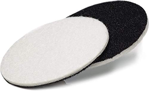 GLASS POLISH PRO Rayon Felt Polishing Pads 4.5” (115mm) - Pack of 5 | For Cerium Oxide Glass Polishing, Scratch Removal, Plastic & Headlight Restoration, Metal Polishing & Clear Coat Finishing - style: 4.5" (5 Pads)