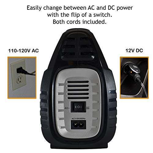 JACO SmartPro 2.0 AC/DC Digital Tire Inflator Pump - Automatic Portable Air Compressor (12V DC, 110-120V AC)