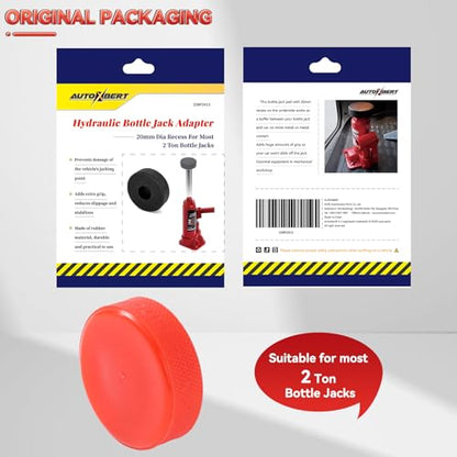 Polyethylene Bottle Jack Pad Adapter Hydraulic Lift Pinch Weld Car Damage Protection for Most 2 Ton Bottle Jacks 20MM 0.79 Inch Recess Hole. (Red, 20MM=0.79") - size: 20MM=0.79"
