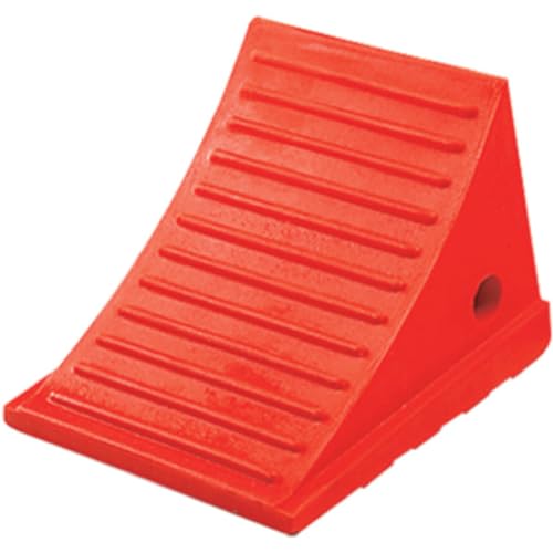 Checkers One Large Wheel Chock for 27-35" Tires | Heavy Duty Wheel Chocks for Semi Trucks, Utility, Tractor Trailer, 30k lb Load Capacity, Made in The USA, Polyurethane, - style: Single Chock