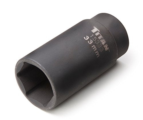 Titan 15333 33mm 1/2" Drive 6 Point Axle Nut Socket - size: 33mm