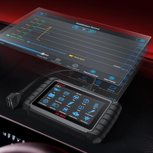 iCarsoft Bidirectional Scan Tool CR Max OBD2 Diagnostic Scanner for Most Vehicles Full System 50 Resets All Active Tests ECU Coding Battery Registration Lifetime Free Updates CAN FD Supported - size: 7'' Large