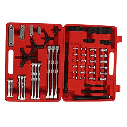 Aramox Bearing Separator Set CRV Gear Hub Puller Kit 72pcs with 2 and 3 Leg Pullers 3in 4in 6in 8in for Auto Repair Mechanics Removing Pulleys Sprockets Bearings