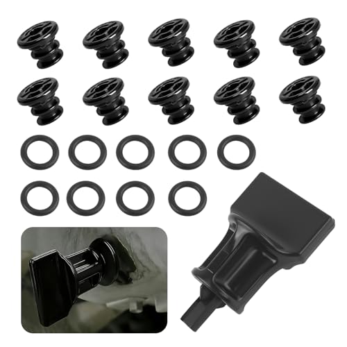 10PCS Oil Drain Plug with Oil Drain Plug Removal Tool & O Ring Seal,Oils Pan Drains Plugs OEM#06L103801D Compatible with Audi Volkswagen Porsche,Oils Plugs Car Accessories
