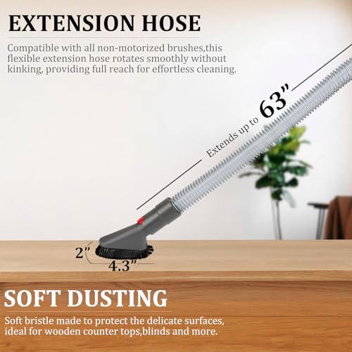 Attachments Kit for Dyson V15 V15s V9 V8 V11 V12 V10 V7 Gen5 Cordless Vacuum Cleaner,Compatible with Detect/Absolute/Outsize/Slim Accessories Replacement Brush Parts - size: AA:Hose Attachment Kit