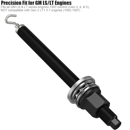 Moker Harmonic Balancer Pulley Install Tool w/Bearing for GM LS & LT Series Engines 1997-Current, Replaces 551141, Time-Saving Hook Design