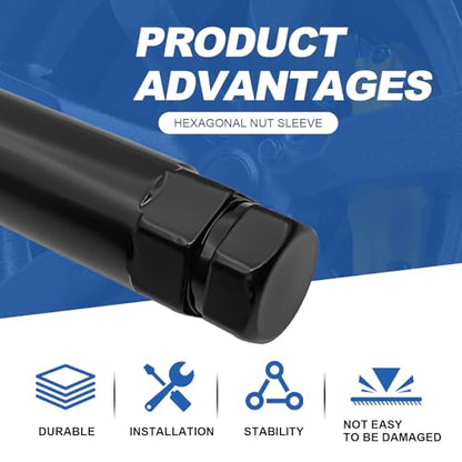 6 Spline Lug Nut Removal Tool Kit - Wheel Lock Key Socket for 21mm (13/16") and 22mm (7/8") Hex, Compatible with Fuel Rims & Aftermarket 6 Spline Tuner Nuts