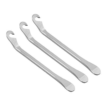 BlueSunshine Bicycle Tire Lever - Premium Hardened Stainless steel Levers to Repair Bike Tube - Must Have Tool Kit for Road Bicyclist - Set of 3