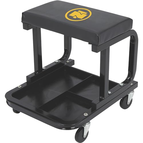 Northern Tool & Equipment Wide Mechanic's Roller Seat, 400-Lb. Capacity | Steel, Stable vehicle service, Controlled lifting and positioning, Professional garage use, Easy setup, Durable construction - size: 400 Pounds