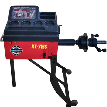 KT-715S Portable Digital Wheel Balancer, 65kg Capacity for Car, Motorcycle & Racing Tires