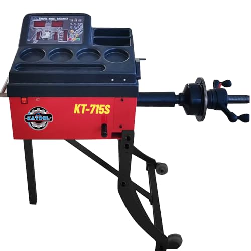 KT-715S Portable Digital Wheel Balancer, 65kg Capacity for Car, Motorcycle & Racing Tires