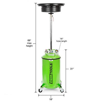 OEMTOOLS 24861 21 Gallon Waste Oil Drain, Automotive Oil Container with Adjustable Oil Changing Funnel, Waste Oil Storage Tank, Motor Oil and Coolant Drain - style: 21 Gallon Oil Drain