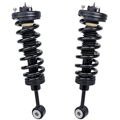 Detroit Axle - 2 Front Ready Struts for 2003-2006 Ford Expedition Lincoln Navigator 2004 2005 Complete Struts with Coil Spring Assembly Front Pair Strut Shock Set Replacement - size: 171369 x2/PAIR