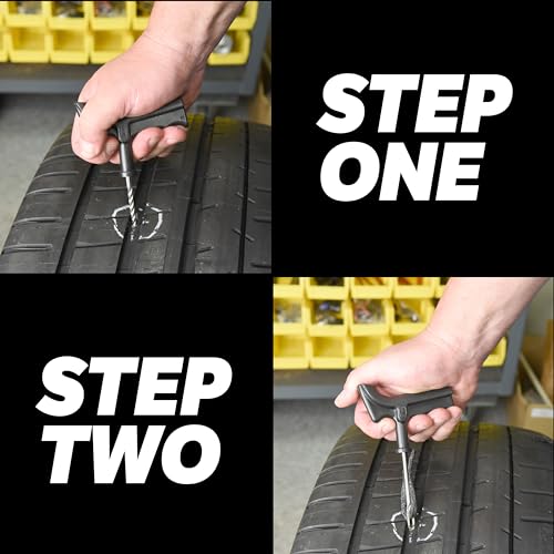 Slime 2040-A Tire Repair Plug Kit, Deluxe, Contains Strings, Tools and Glue, 11 Pieces - size: 11-Pieces, style: Plug Kit