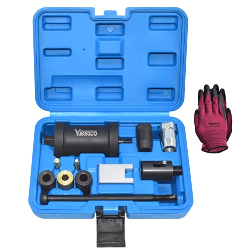 Fuel Injector Removal Tool, Injector Seal Replace Install Kit Fit for BMW | Compatible with BMW N14 N18 N20 N26 N47 N53 N54 N55 N57 N63 S63 B38 B48 B58 with Extended Slide Hammer Screws - size: SET