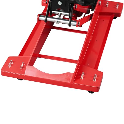 Adjustable Transmission Jack 1/2 Ton (1100 LBS) Capacity | 7.68"-24.8"Low Profile Transmission Lift Floor Jacks with 360°Swivel Casters,Heavy Duty Jack for Automotive Garage Repair