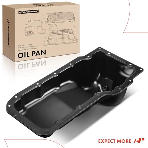 A-Premium Engine Oil Pan Sump with Drain Plug Compatible with Ram 1500 2011-2013, Dakota 2011 & Dodge Ram 1500 2005-2010, Durango 2000-2003, Dakota 2000-2010 & Mitsubishi Raider, V8 4.7L