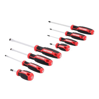 CRAFTSMAN Screwdriver Set, 8 Pc, Flat Head and Phillips Screwdrivers (CMHT65130) - style: New Version