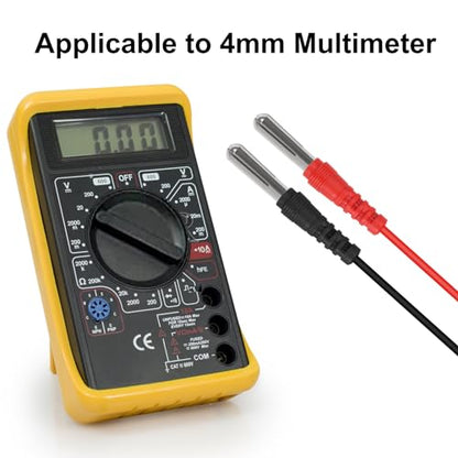 DIANN 2 Sets 16 in 1 Multimeter Test Leads Kit Digital Probes & Leads Set with Replaceable Testing Pen Test Hook Alligator Clips Banana Plug Measurement Tools for Electrical Power Experiments