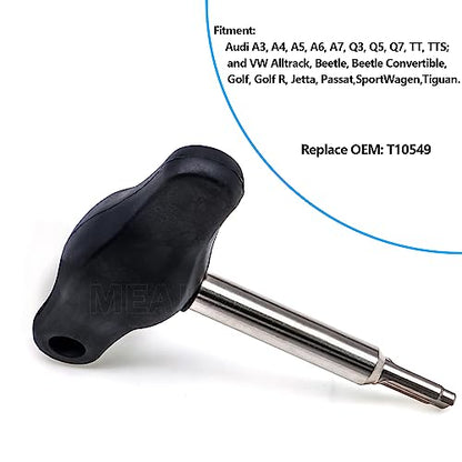 T10549 Oil Drain Plug Screw Removal Installer Wrench Assembly Tool, Compatible With VW Audi Golf Skoda Passat(1 PCS)