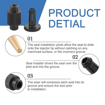 GM245 Fuel Injector Seals Tools Set Compatible with GM Subaru Engines Replaces for #EN-51105, EN-49245 and #18683AA000